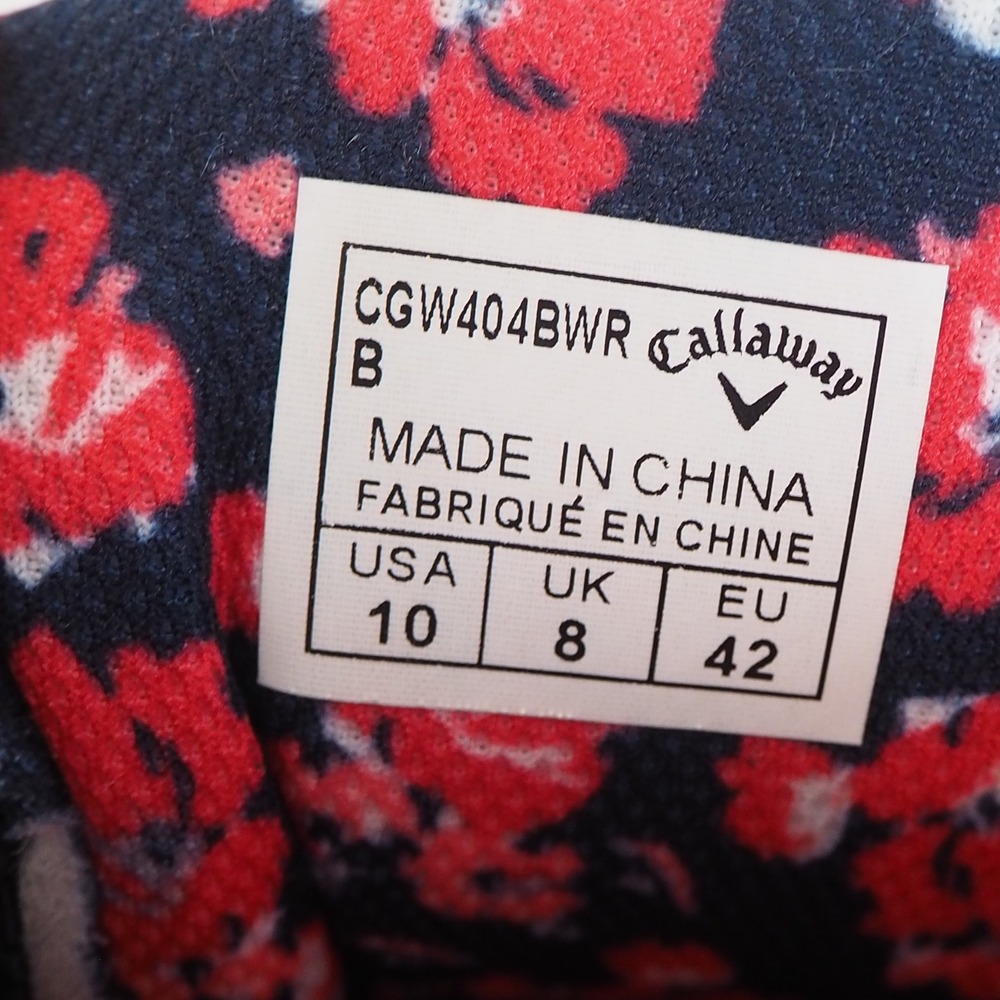 Callaway Golf Coronado v2 Shoes, Blue/Red/White Floral Women's 10, CGW404BWR - Picture 3 of 10